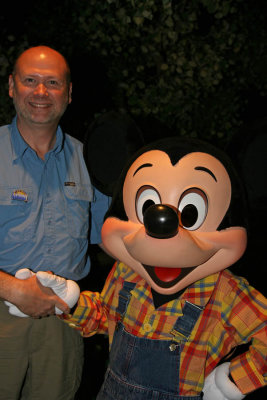 Dale and Mickey at Garden Grill Restaurant at EPCOT