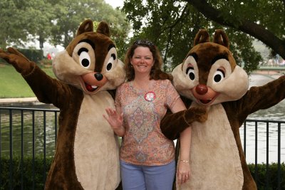 Ang with Chip and Dale