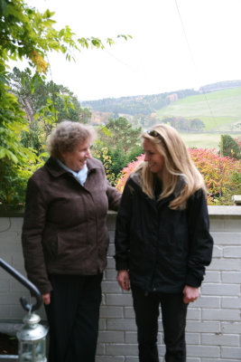 Mum  and Noreen at the Old Walled Garden