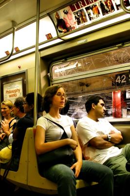 subway rule #1: guard purse and crotch