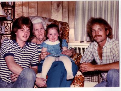 Charlie, Hylah, Krystal and Billy, circa 1984
