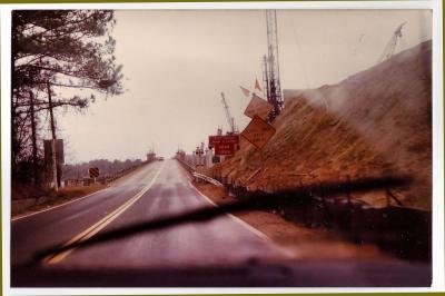 US 17 south of Newport News, new bridge under construction.