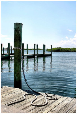 rope waiting on a boat