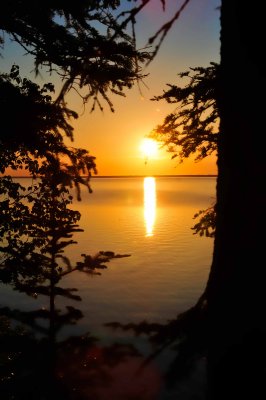 Sunset on Lake Winnipeg