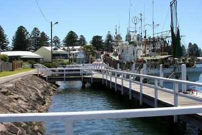 View back down the jetty