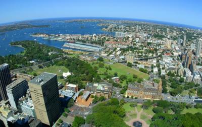 Sydney Harbour view from Centrepoint tower