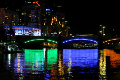 Princess Bridge night illumination