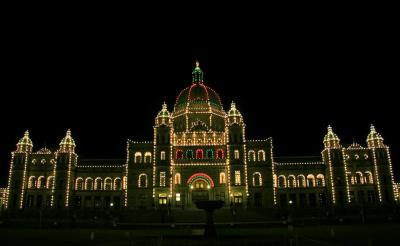 BC Legislature Building-Christmas Time