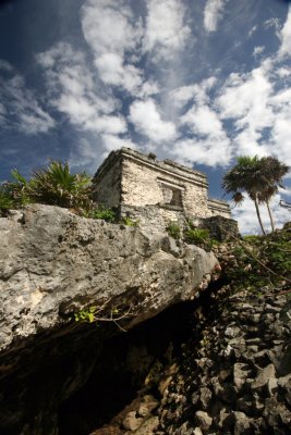 Mayan Building and Sky