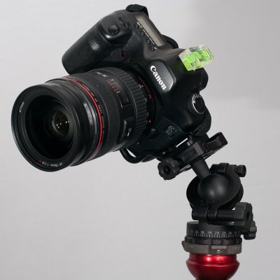 Canon 5D with Acratech Ultimate Ball Head and Kirk BL-5D plate