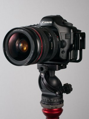 Canon 5D with Acratech Ultimate Ball Head and Kirk BL-5D plate