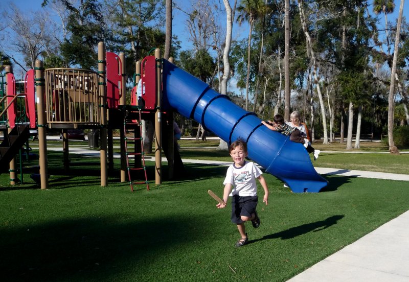 Brandon in Action at the Park