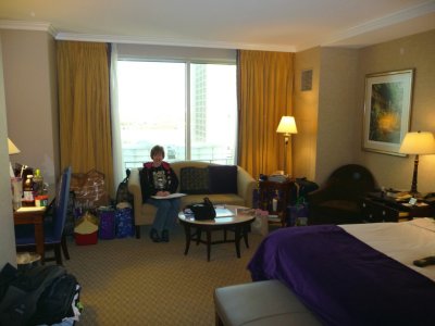 Settled into Harrah's Hotel in New Orleans