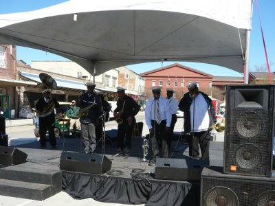 Band Playing at Mask Market