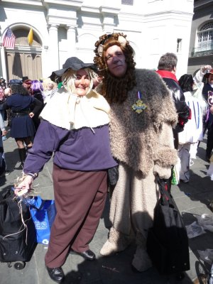 The Scarecrow & Cowardly Lion in Jackson Square