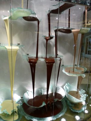 Three Kinds of Chocolate in the Fountain