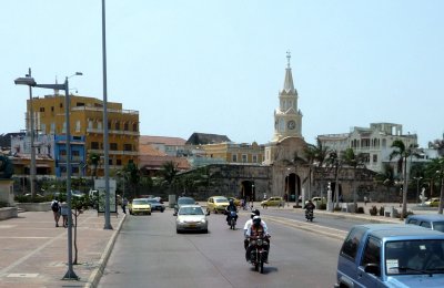 Main Gate to Old Cartegena & Clocktower (1888)