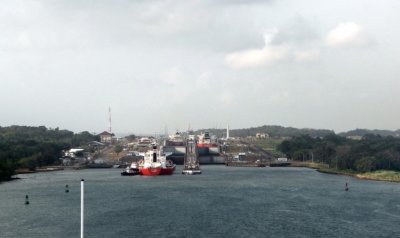 Approaching Gatun Locks