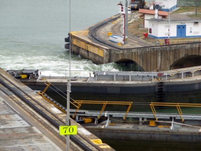 Outflow of Water from Pedro Miguel Locks