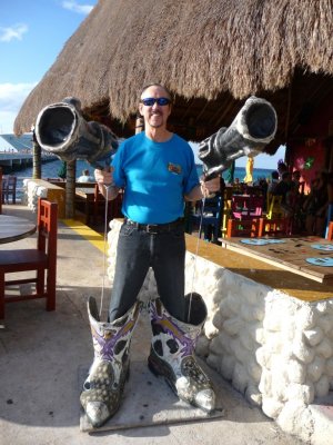 Bill at Fat Tuesday's, Cozumel