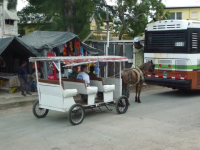 Traffic Jam Leaving Port of Belize City