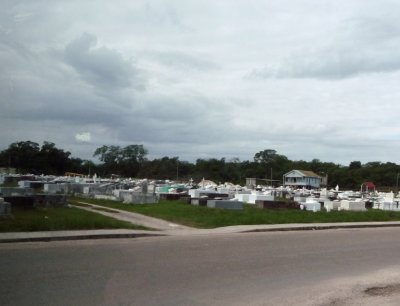 Belize Cemetery (Bodies Buried Only 3' Deep)