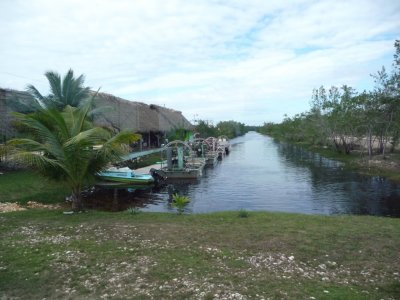 Arrival at Airboat Outpost, Belize