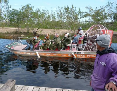 Airboat Leaving the Dock