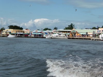 Leaving Port of Belize on a Tender
