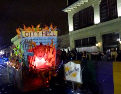 Satirical Krewe d'Etat Float