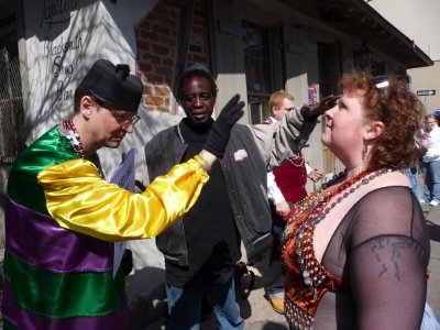 Swissy Blessing Boobies at Lafitte's Blacksmith Shop Bar