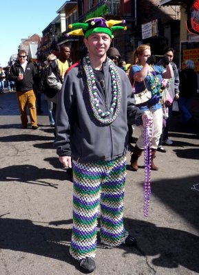 Pants Made from MG Beads on Bourbon St.