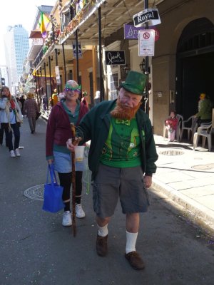 A Leprechan on Royal St.