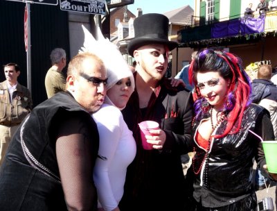 Mardi Gras Day on Bourbon St.