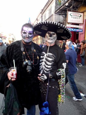 Mardi Gras Day on Bourbon St.