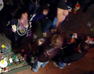 View on Mon Night from Bourbon St. Balcony