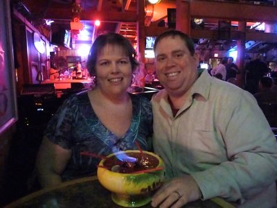 Marcy & Liam with Flaming Kava Kava