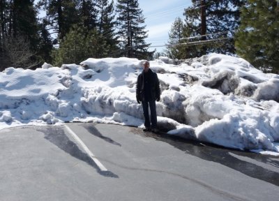Zephyr Cove Parking Lot on March 9th