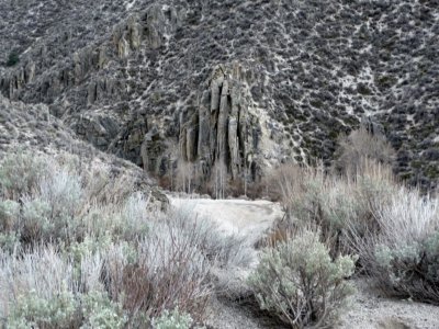 Rock Formation Along Road to Reno