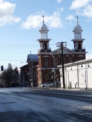 Icy Street in Reno