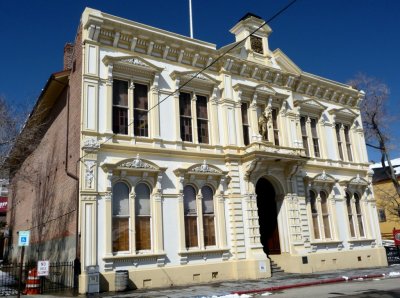 'Unblind Justice' Courthouse (1875) in Virginia City