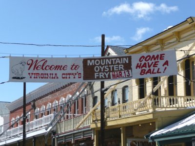 Banner in Virginia City, NV