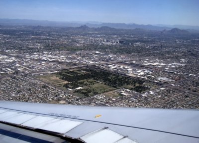 Flying into Phoenix for the Fourth Time This Trip