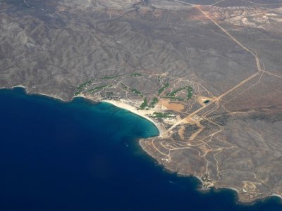 Aerial View of Golf Course on Sea of Cortez