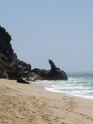 Rock Formation at the End of Sunset Beach
