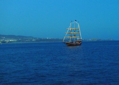 Pirate Ship at Dusk