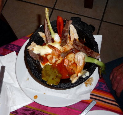 Molcajetes at Miguel Locos Restaurant