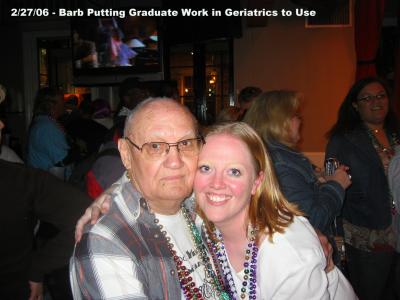 Barb putting graduate degree to work