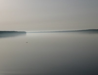 Smooth Water on Mississippi River