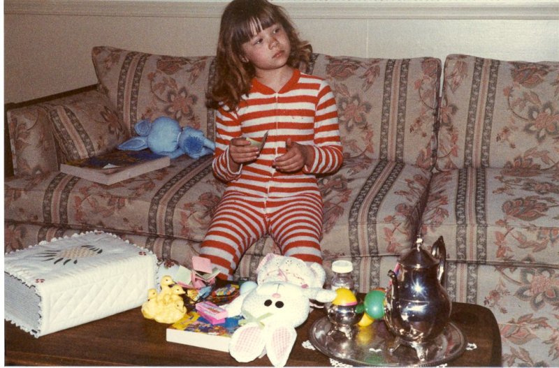 Erica on Easter morning 1983